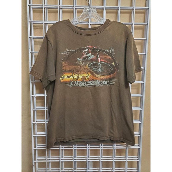 Delta Other - Y2k Brown dirt bike graphic tee